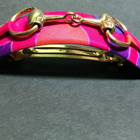 Bit Volume Barrette "Paloma" - Silk / Handmade / France Luxe / L. Erickson - Picture 14 of 16